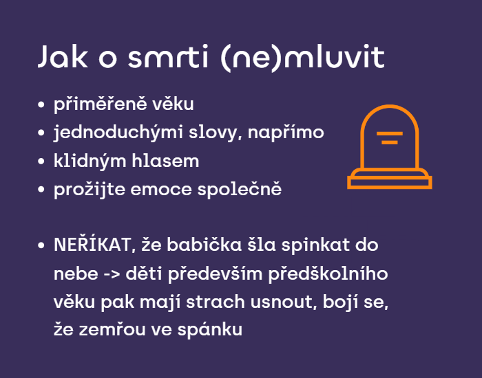 jak s dítětem mluvit o smrti